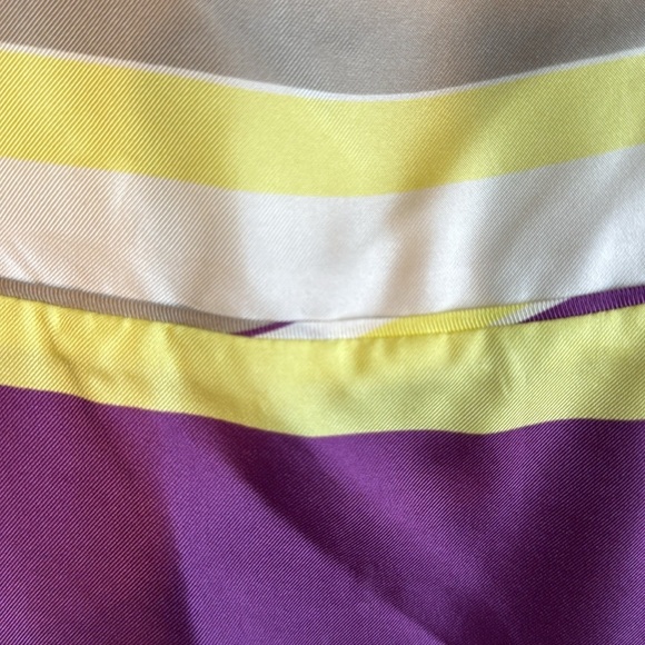 Beautiful Banana Republic Women’s Strapless Silk Dress Size 14 colorful stripes! - Picture 5 of 15